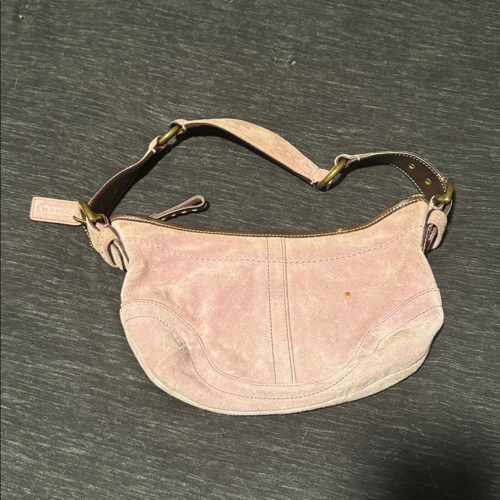 Authentic Coach Soho Hobo in Lilac Suede